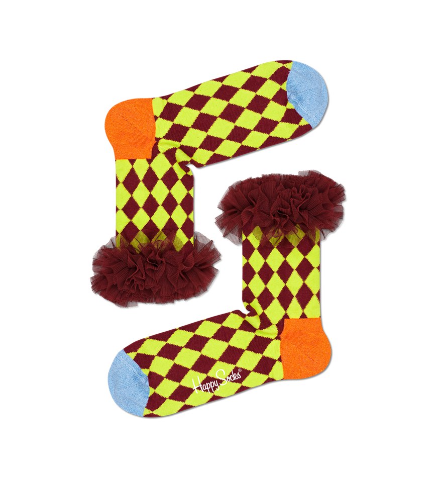 Chaussette Happy Socks Harlequine Tulle Half Crew | ABE-6992000