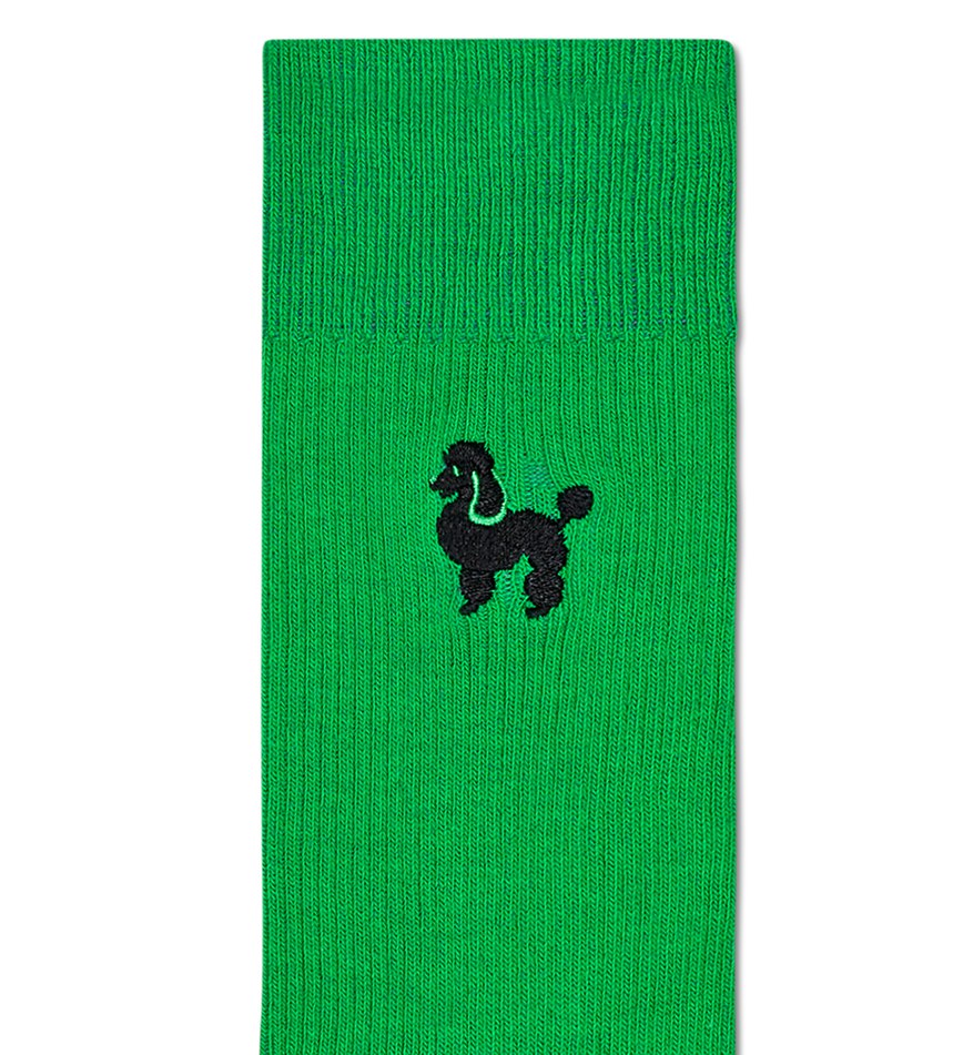 Chaussette Happy Socks Ribbed Embroidery Poodle | JCV-7575619