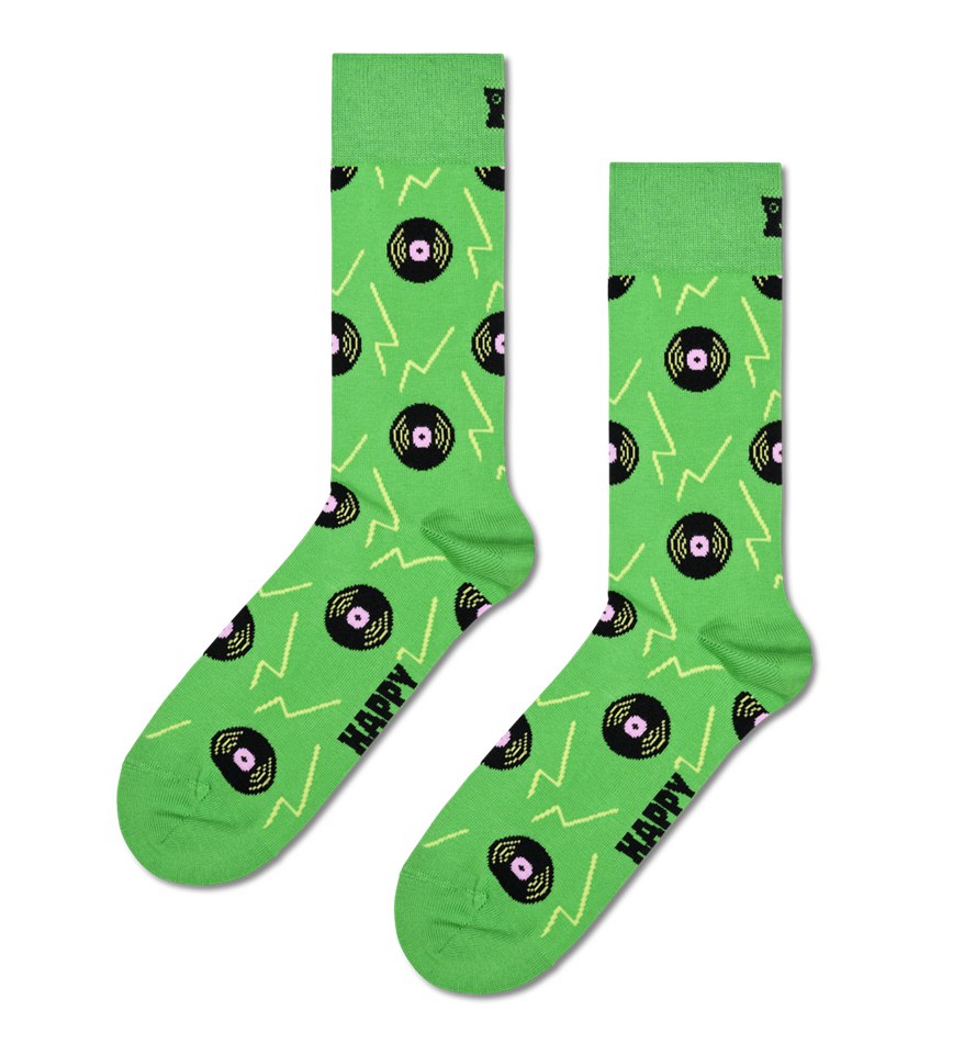 Chaussette Happy Socks Vinyl Green | MSA-2100571