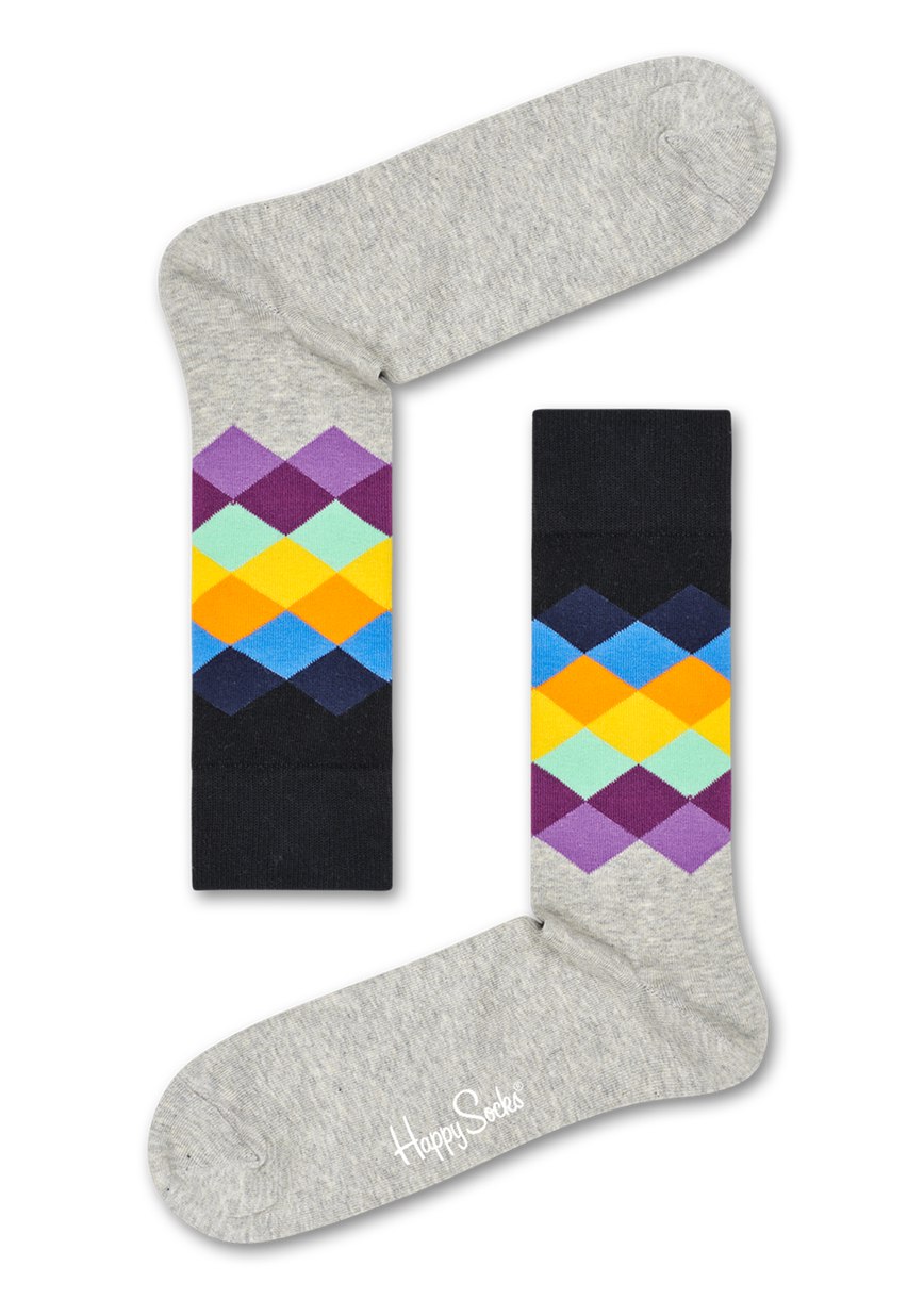 Chaussette Happy Socks Faded Diamond | VGR-1654618