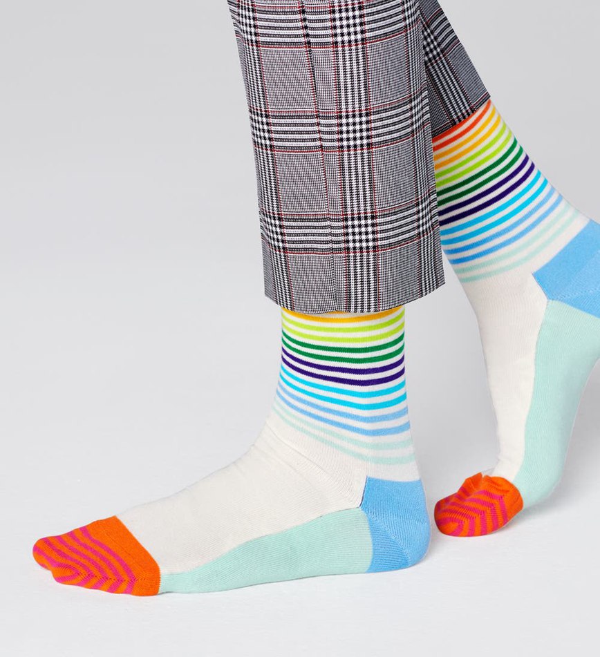 Chaussette Happy Socks Half Stripe | RAW-6174713