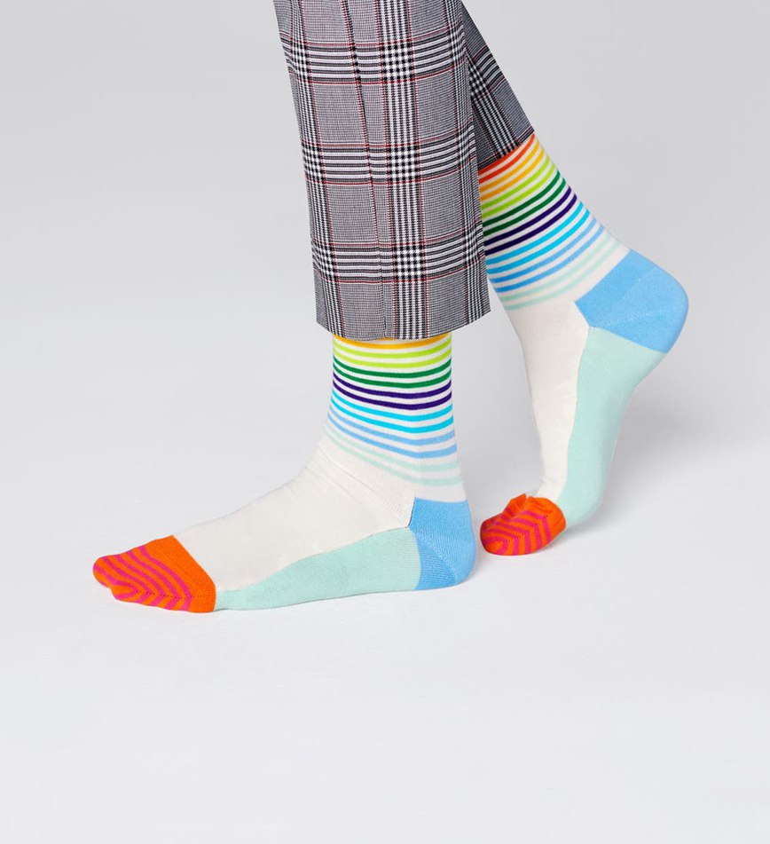 Chaussette Happy Socks Half Stripe | RAW-6174713