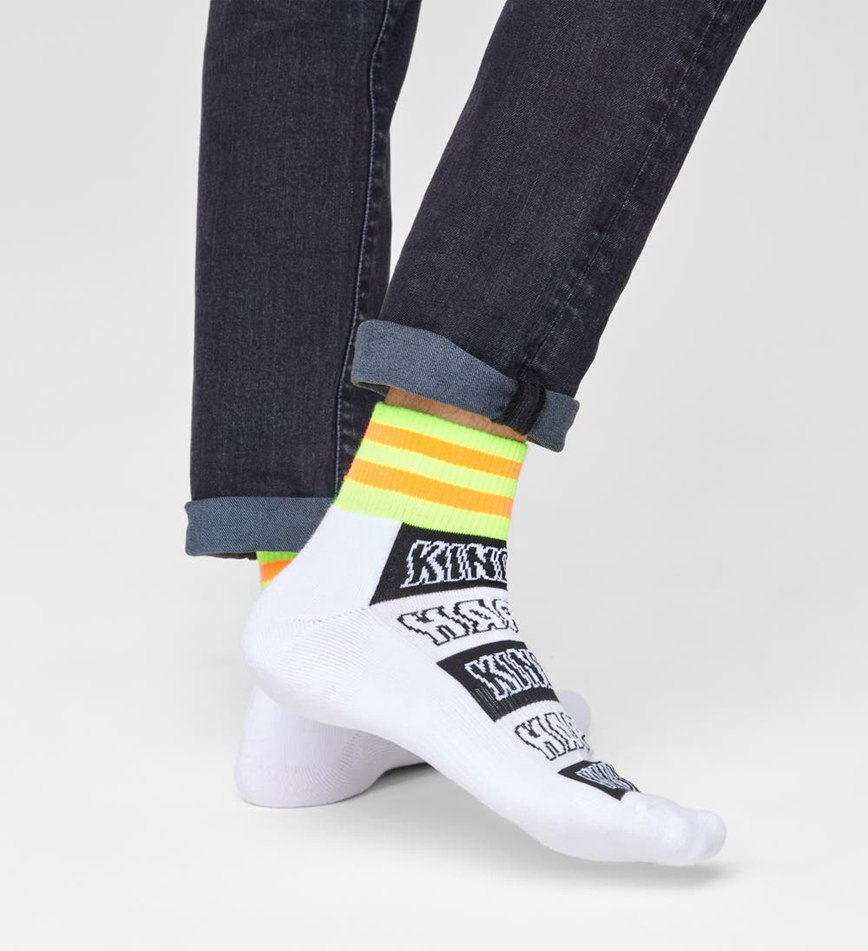 Chaussette Happy Socks Happy Stripe 1/4 Crew | PGO-4041465