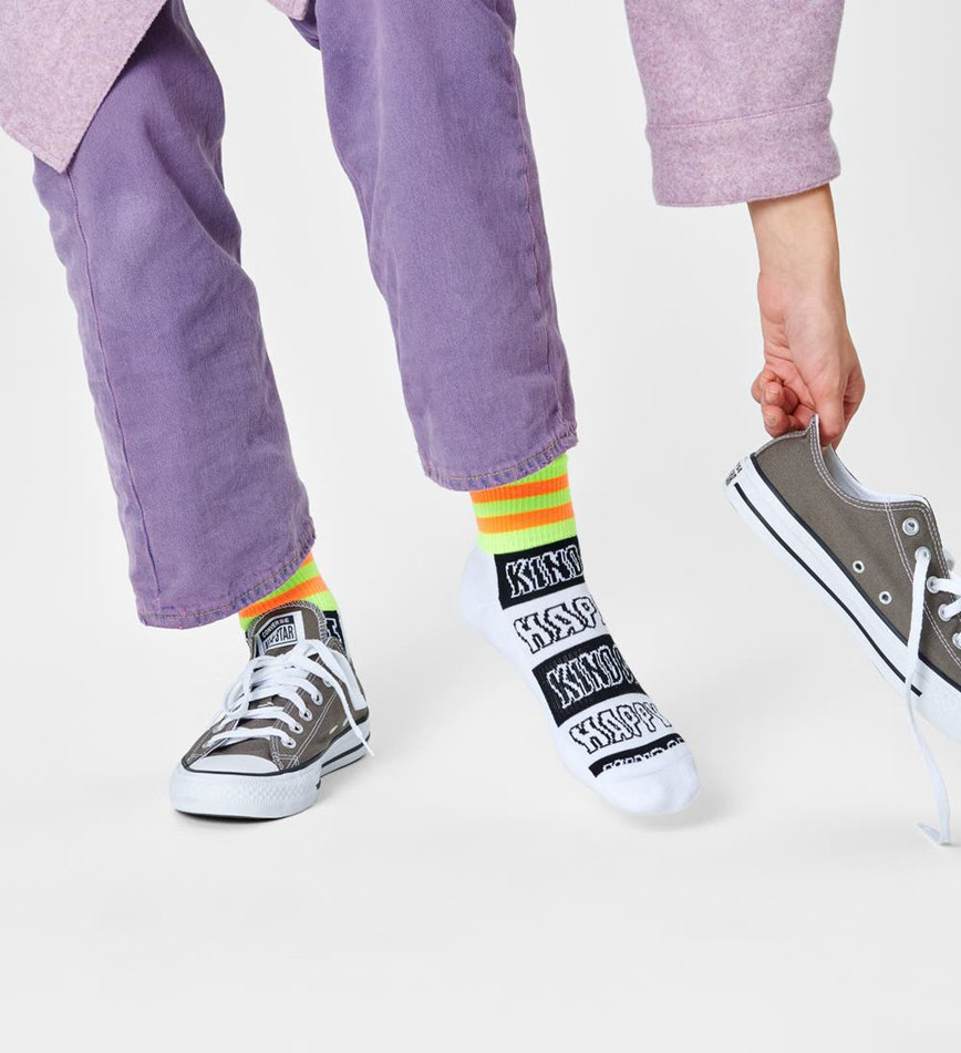 Chaussette Happy Socks Happy Stripe 1/4 Crew | PGO-4041465