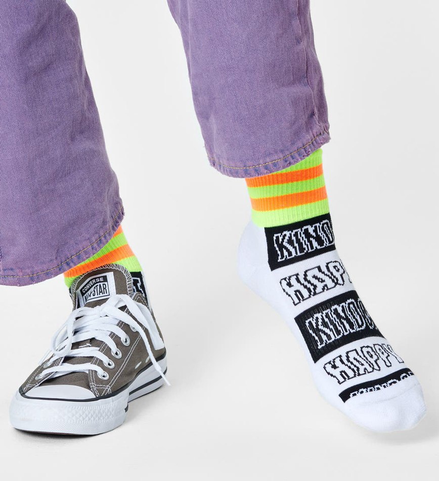 Chaussette Happy Socks Happy Stripe 1/4 Crew | PGO-4041465