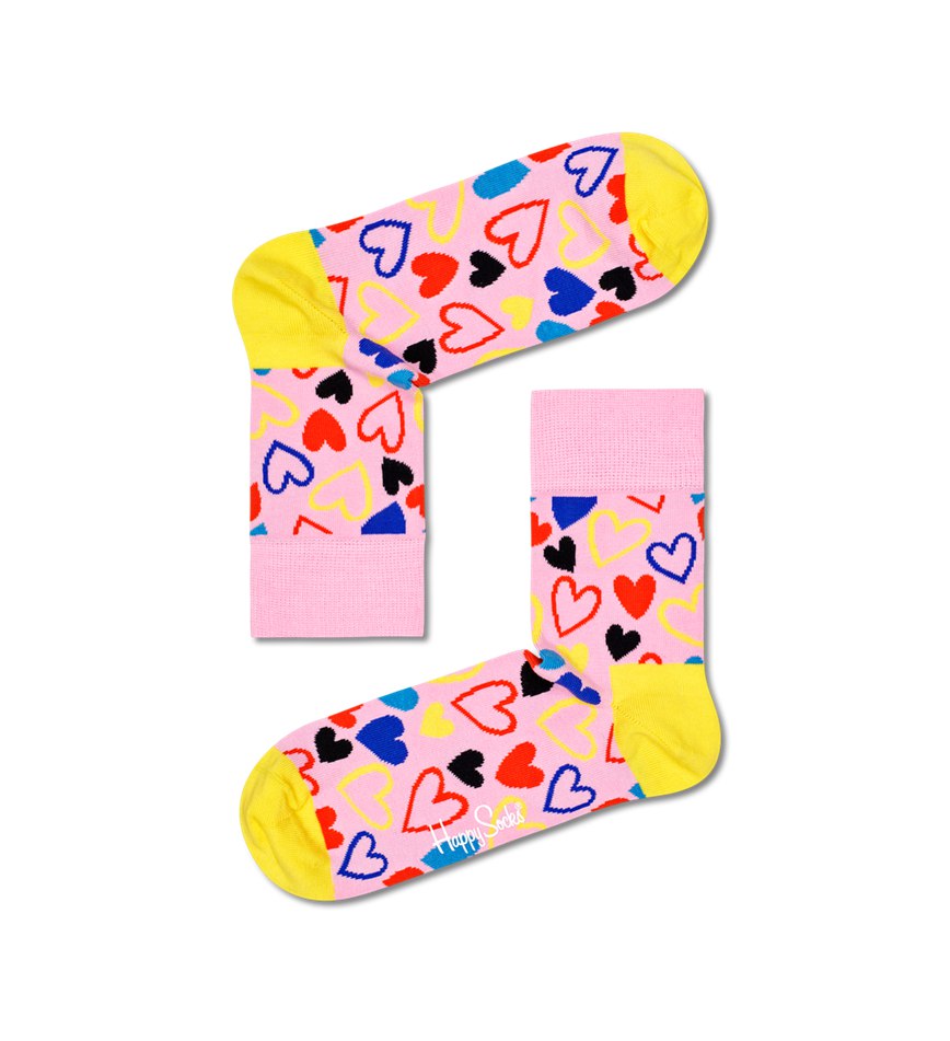 Chaussette Happy Socks I Heart U Half Crew | RKU-4787084