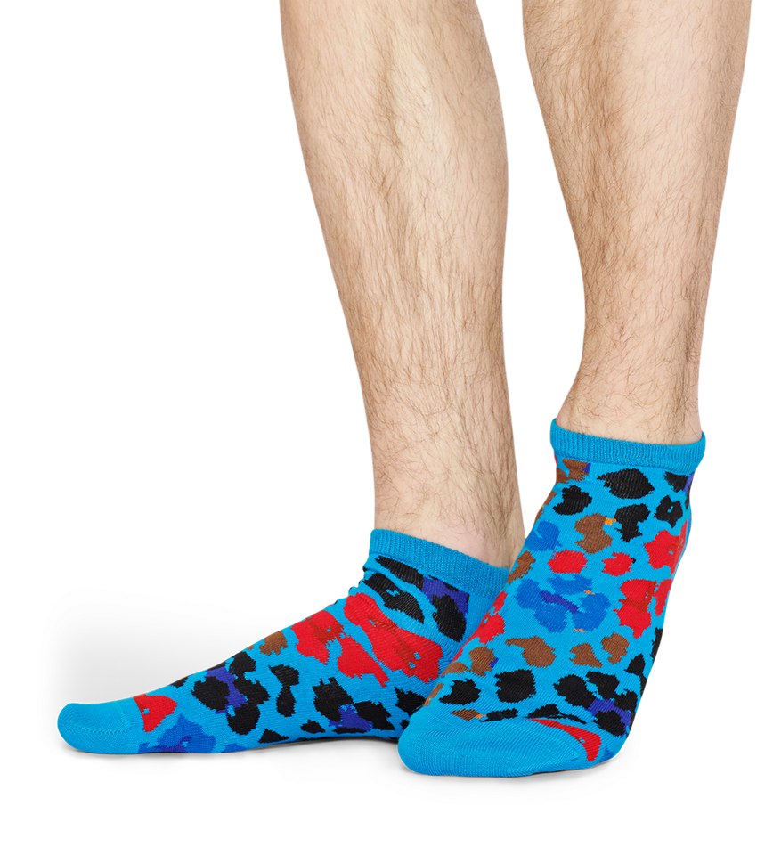 Chaussette Happy Socks Multi Leopard Low | ZHW-4528104