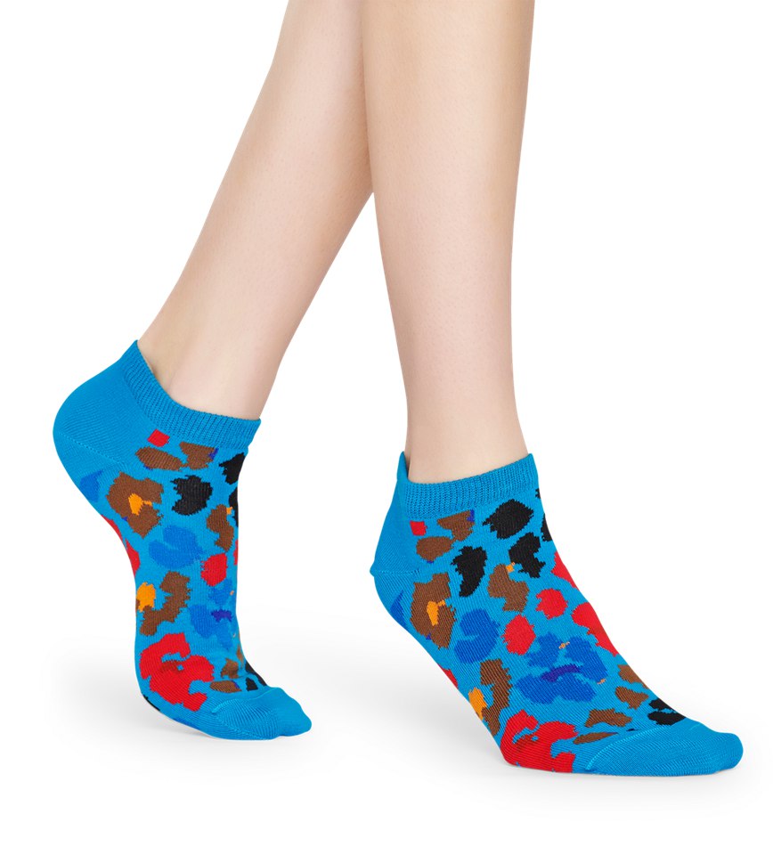 Chaussette Happy Socks Multi Leopard Low | ZHW-4528104