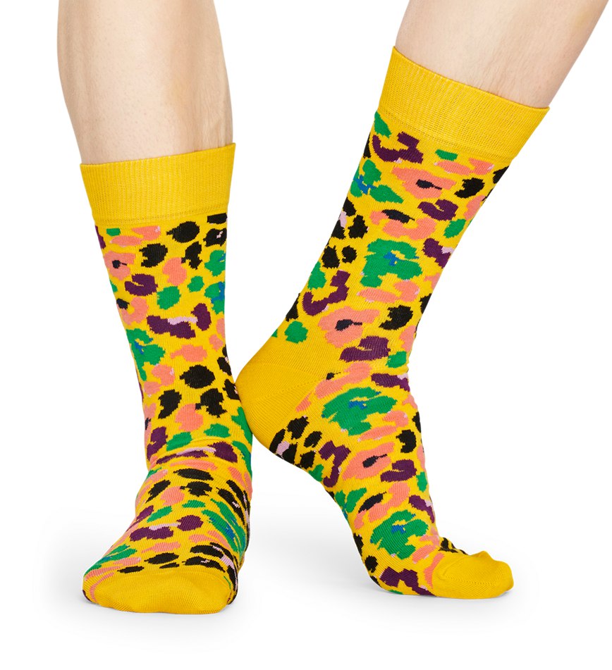 Chaussette Happy Socks Multi Leopard | LBE-9476553