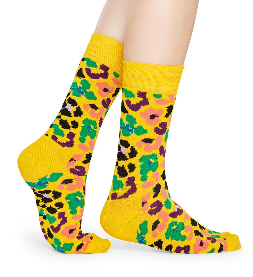 Chaussette Happy Socks Multi Leopard | LBE-9476553