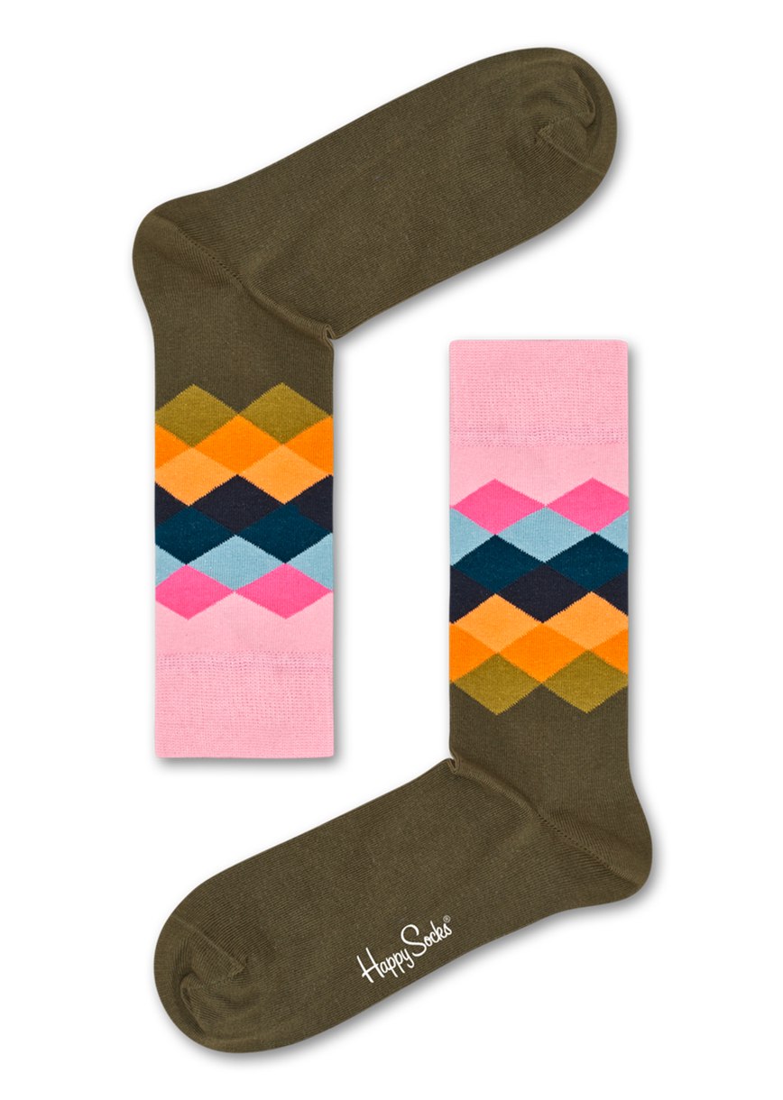 Chaussette Happy Socks Faded Diamond | USB-4909997