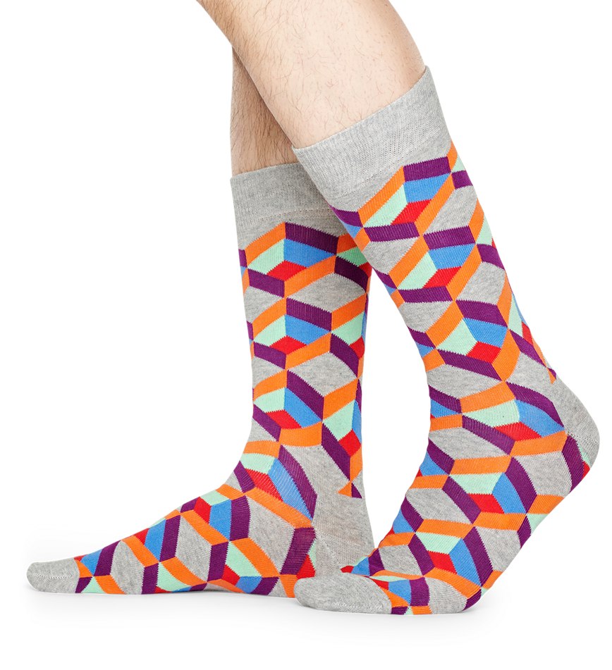 Chaussette Happy Socks Optic Squre | ORE-7092499