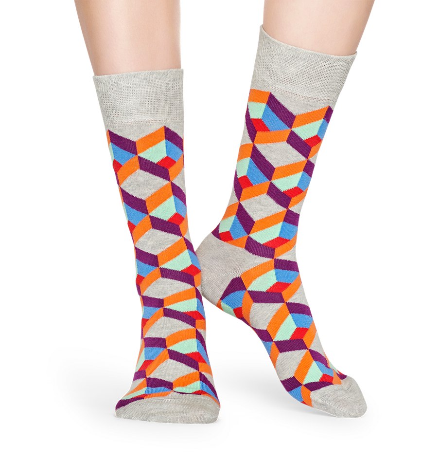 Chaussette Happy Socks Optic Squre | ORE-7092499