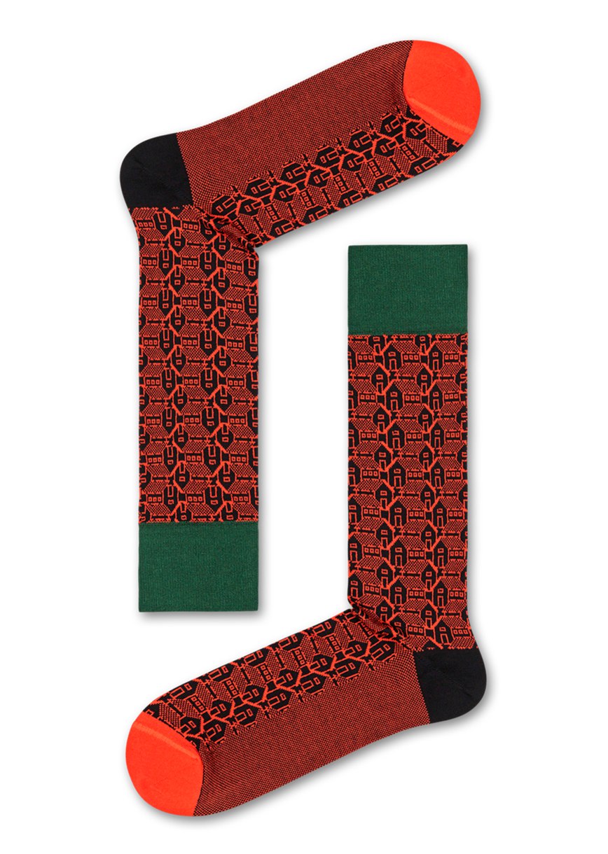 Chaussette Happy Socks Dressed Architecture | DZH-8385453