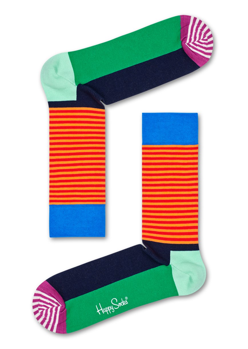 Chaussette Happy Socks Half Stripe | ZXD-5619511