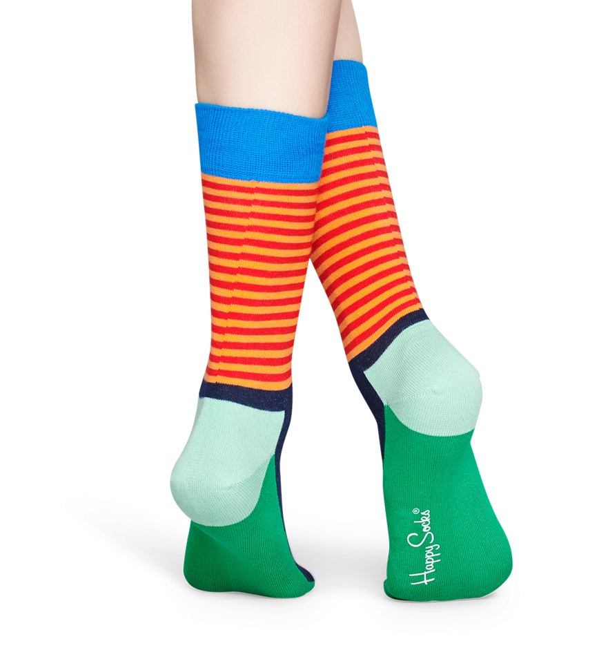 Chaussette Happy Socks Half Stripe | ZXD-5619511