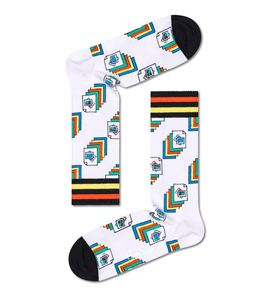 Chaussette Happy Socks Photos Thin Crew | UZH-1433778