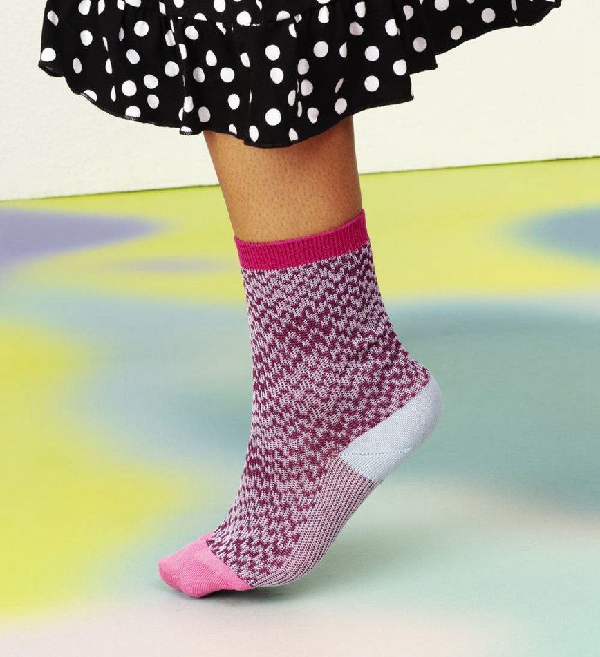 Chaussette Happy Socks Rosa Crew | FGC-6386611