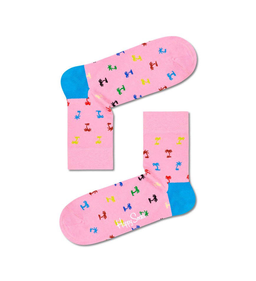 Chaussette Happy Socks Palm 1/2 Crew | XKI-2039741