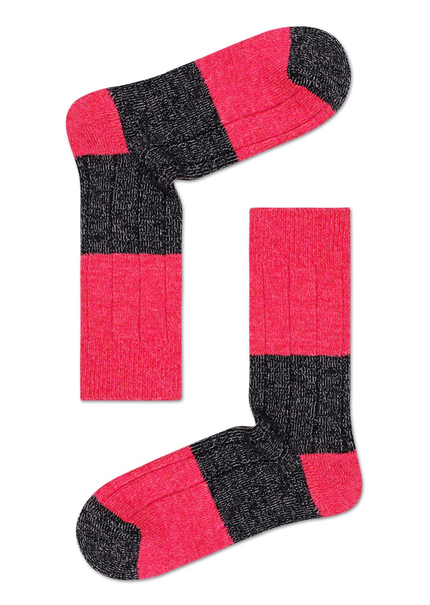 Chaussette Happy Socks Wool Blocked Ribb | UGW-3940618