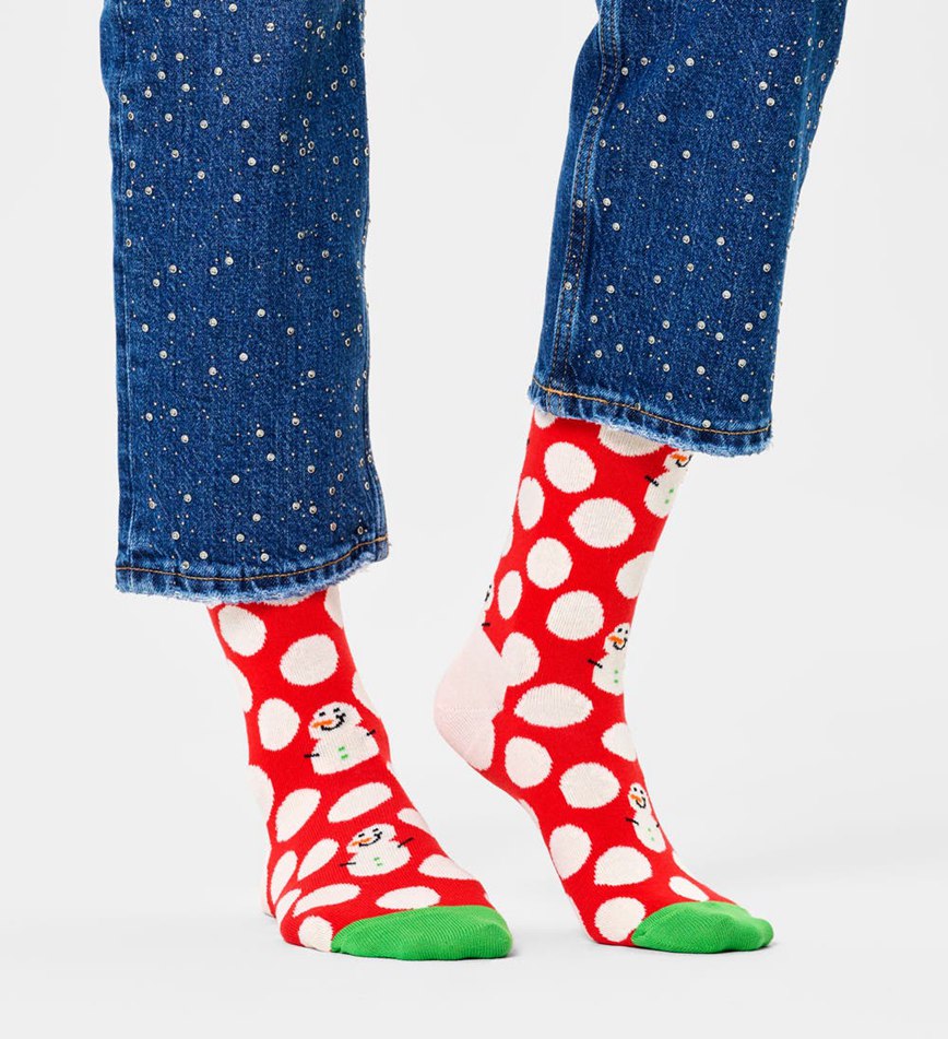 Chaussette Happy Socks Big Dot Snowman | IKV-8448047