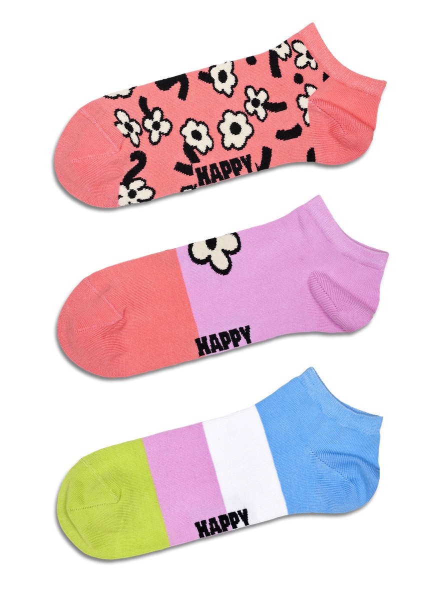 Chaussette Happy Socks 3-Pack Flower Low | BIO-2589701