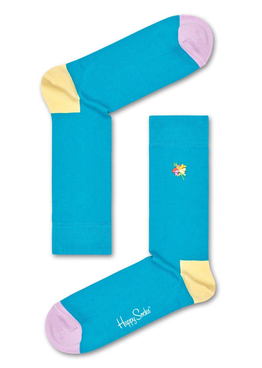 Chaussette Happy Socks Embrodiery Hibiscus | YHG-4570523