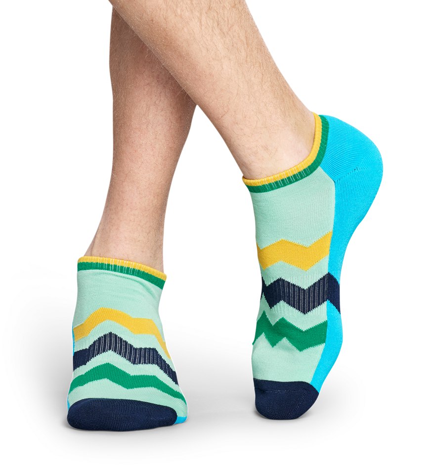 Chaussette Happy Socks Athletic Zig Stripe Low | RSH-1151920