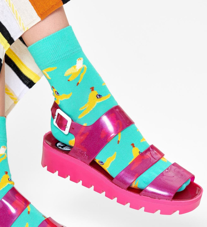 Chaussette Happy Socks Banana Break 1/2 Crew | BSY-6150032