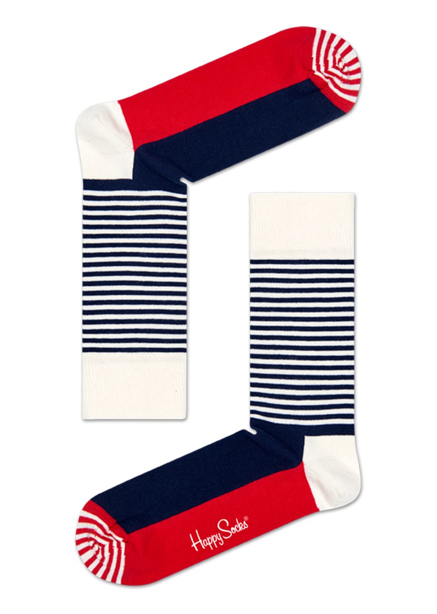 Chaussette Happy Socks Half Stripe | CDY-1148536