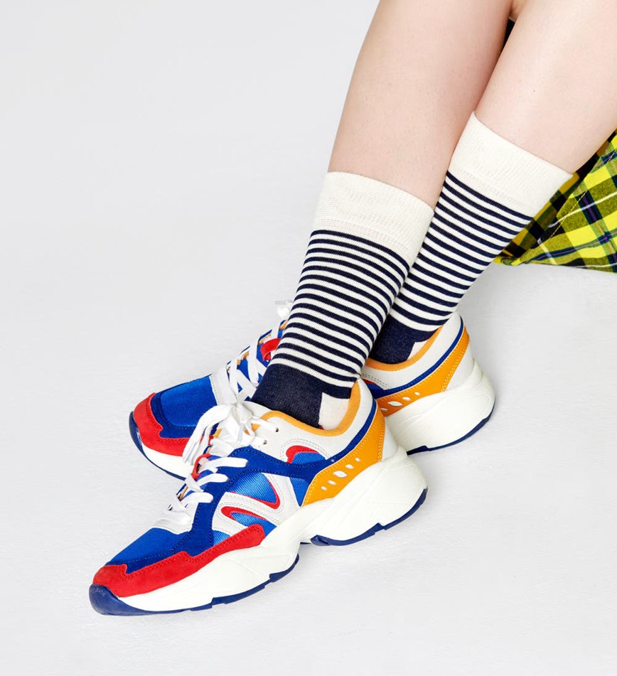 Chaussette Happy Socks Half Stripe | CDY-1148536