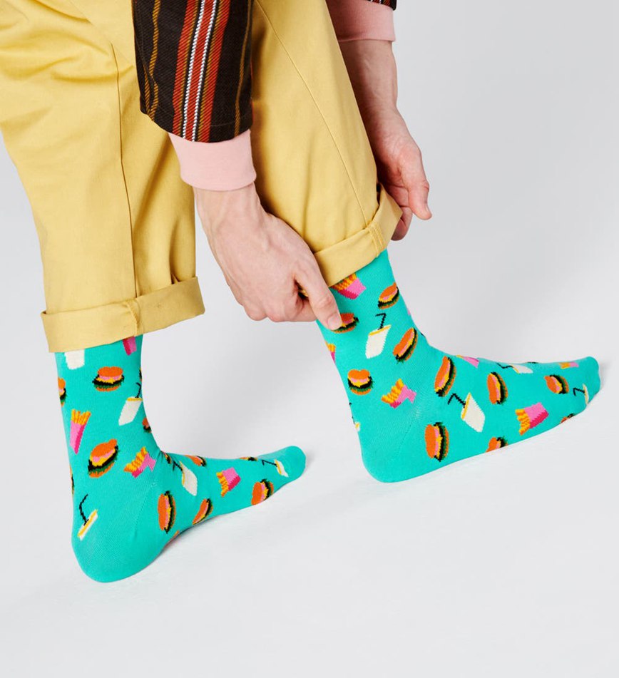 Chaussette Happy Socks Hamburger | ZDA-7759807