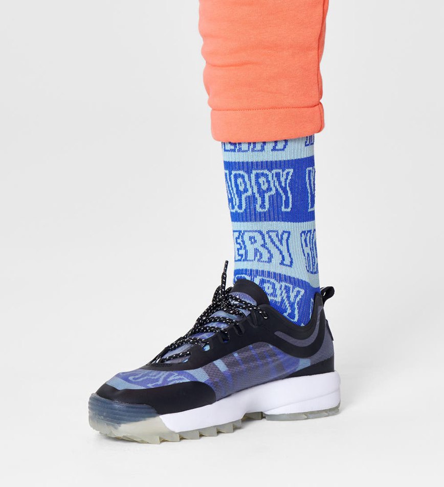 Chaussette Happy Socks Happy Stripe Crew | ZHI-5112230