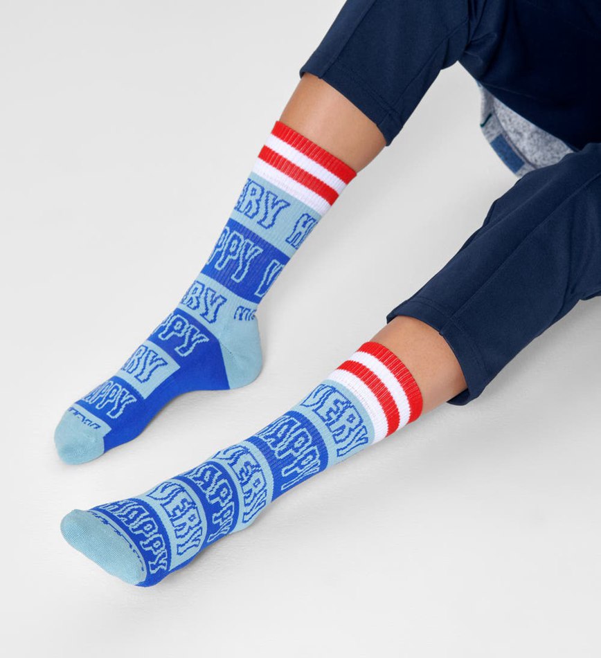 Chaussette Happy Socks Happy Stripe Crew | ZHI-5112230