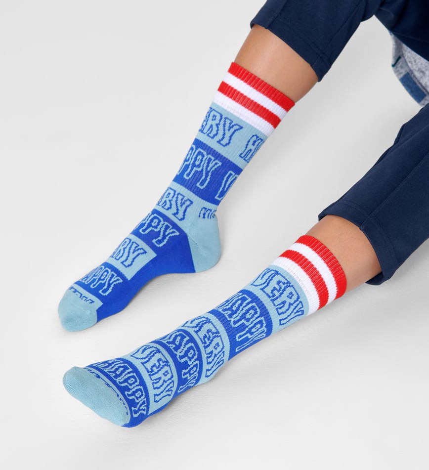 Chaussette Happy Socks Happy Stripe Crew | ZHI-5112230