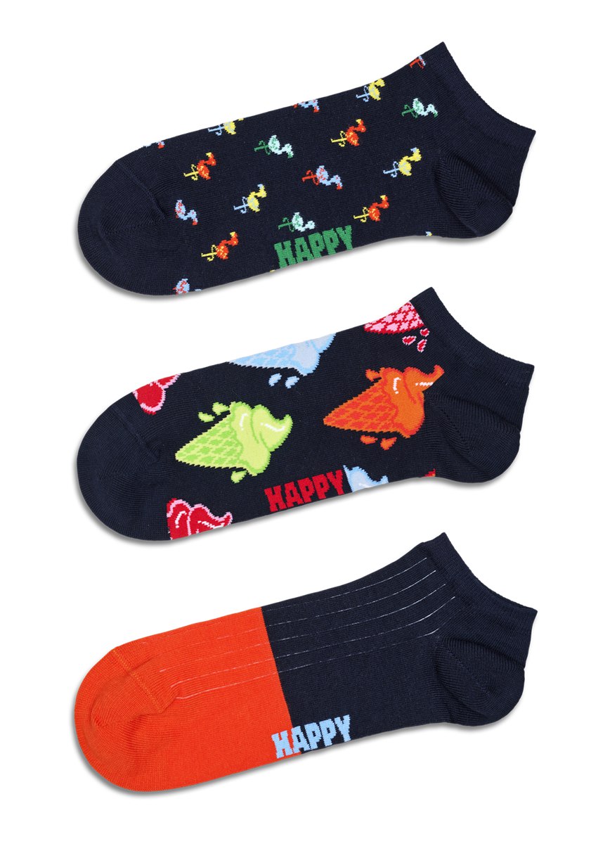 Chaussette Happy Socks 3-Pack Navy Low | NDN-5252214