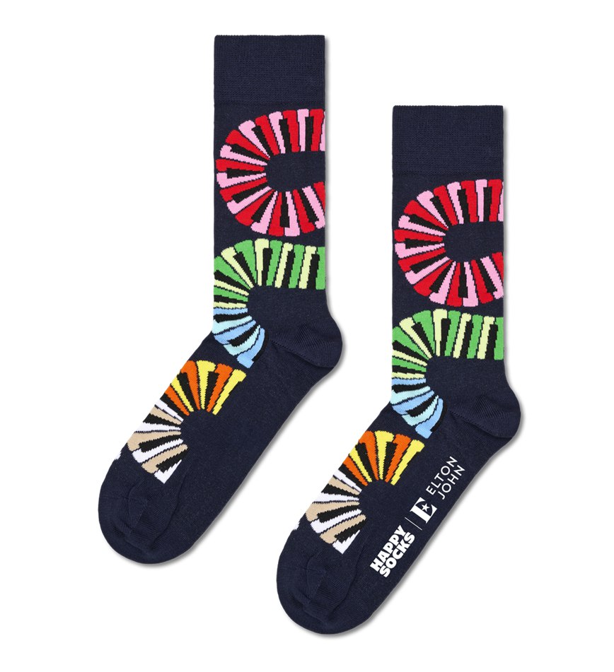 Chaussette Happy Socks Elton John Piano Notes | EXO-5530226