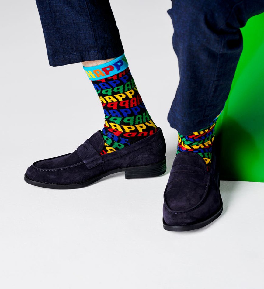 Chaussette Happy Socks Jumbo Text | XTD-5192060