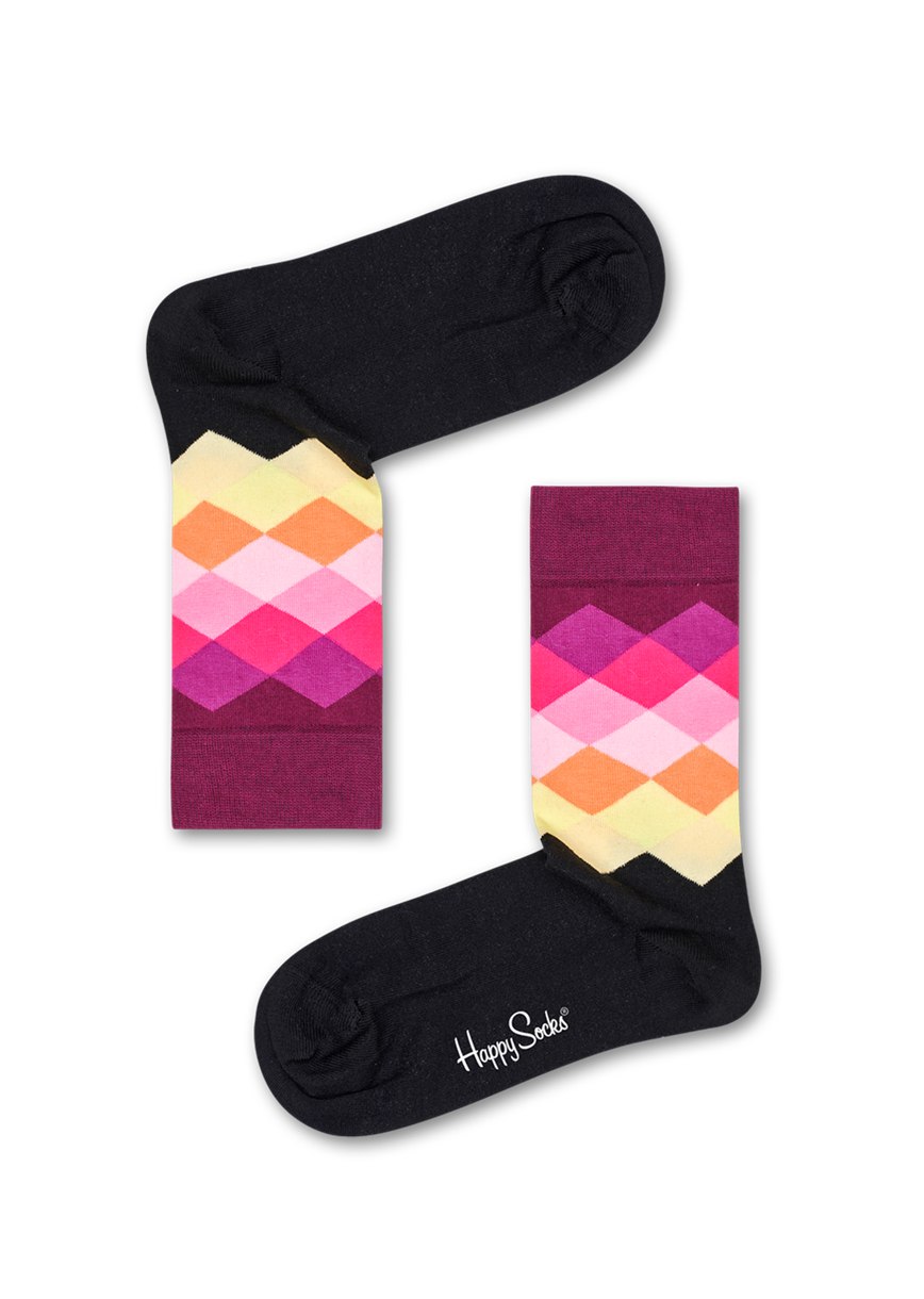 Chaussette Happy Socks Faded Diamond | PLJ-0730277