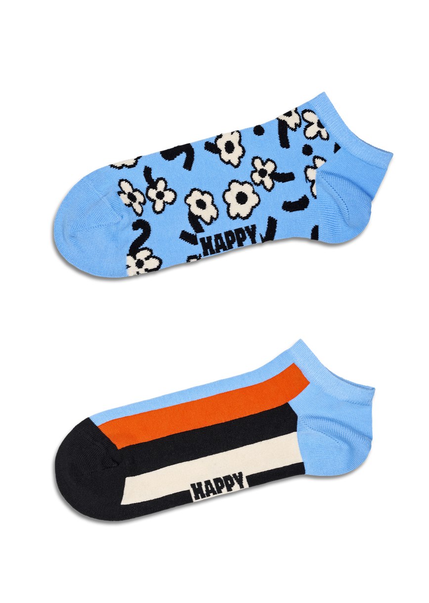 Chaussette Happy Socks 2-Pack Blue Low | WHM-9273782