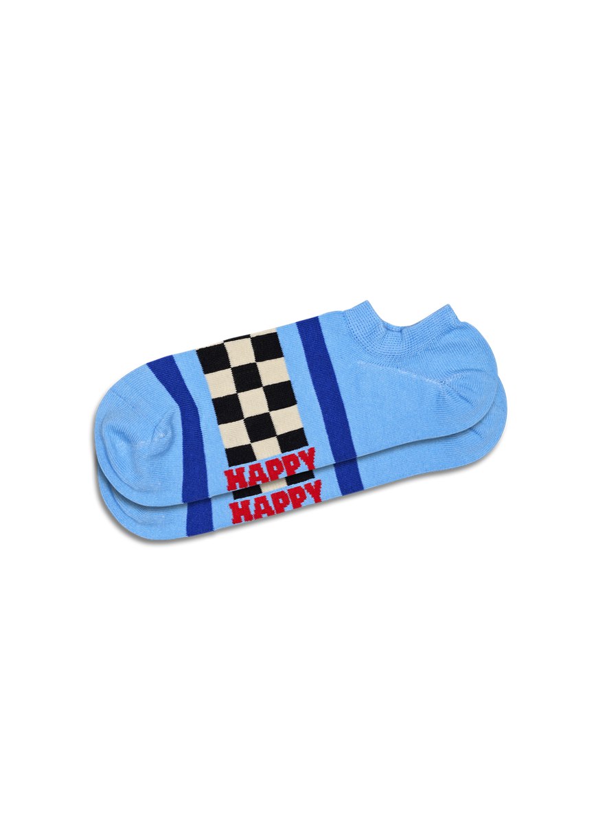 Chaussette Happy Socks Checked Stripe No Show | NPQ-6481129