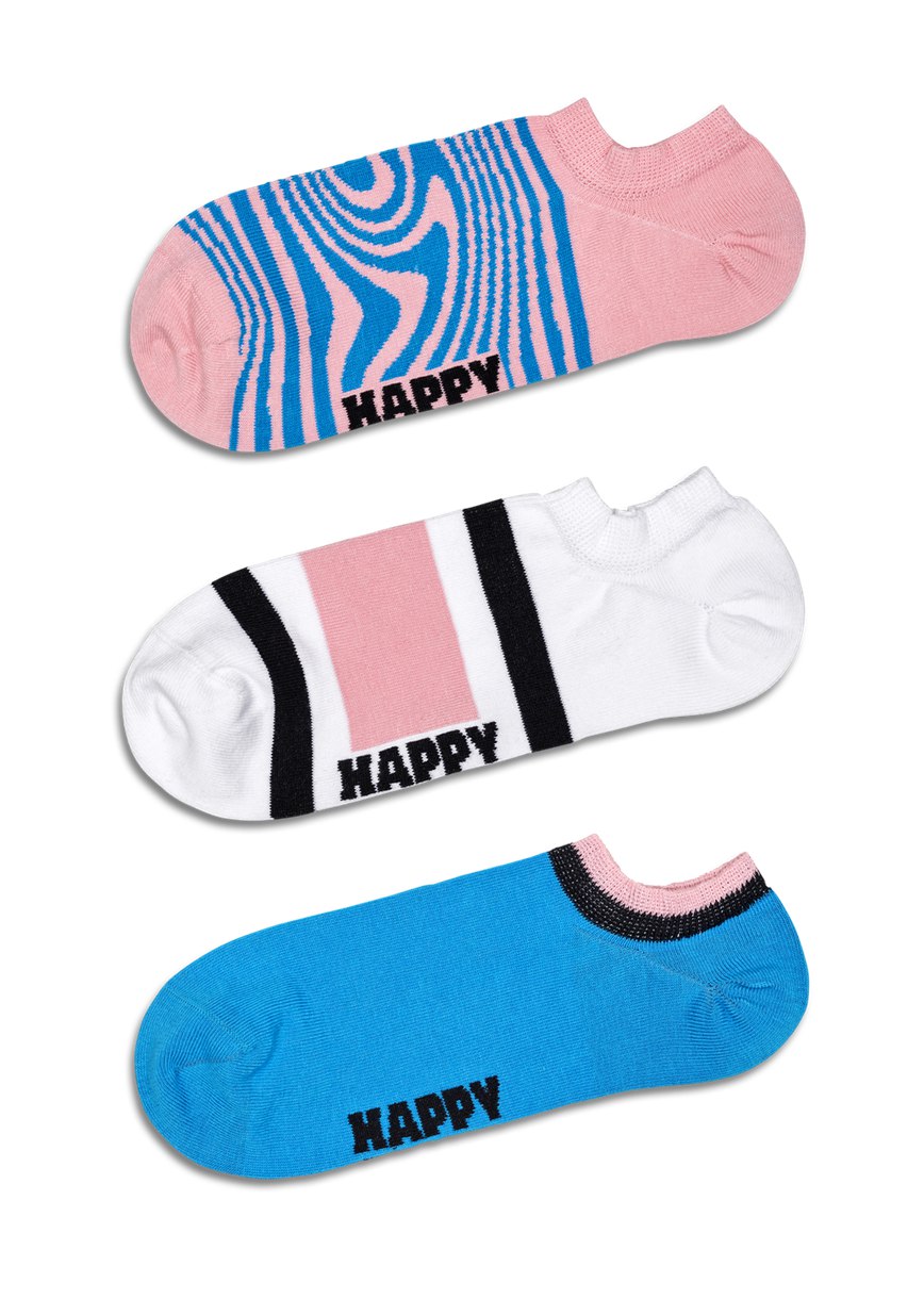 Chaussette Happy Socks 3-Pack Dizzy No Show | IOR-1545070