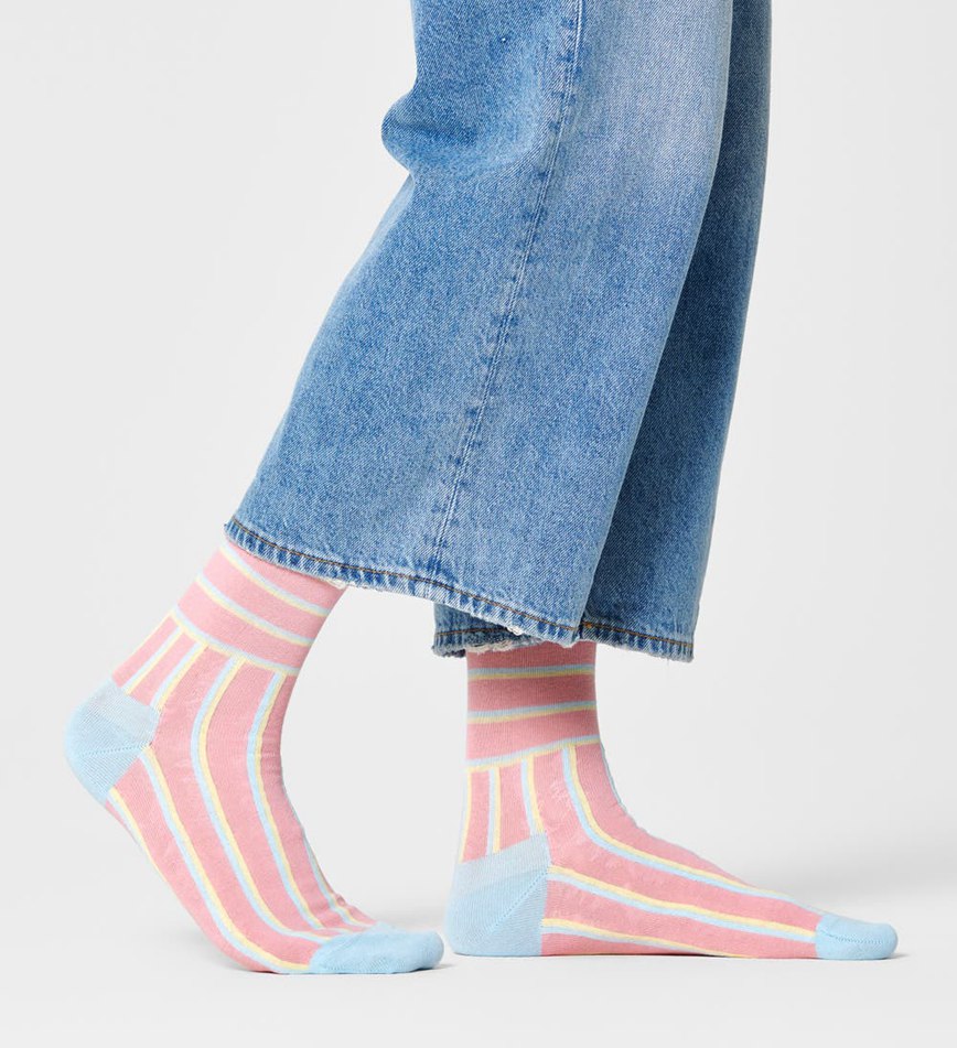 Chaussette Happy Socks Blocked Stripe | RFM-3023250