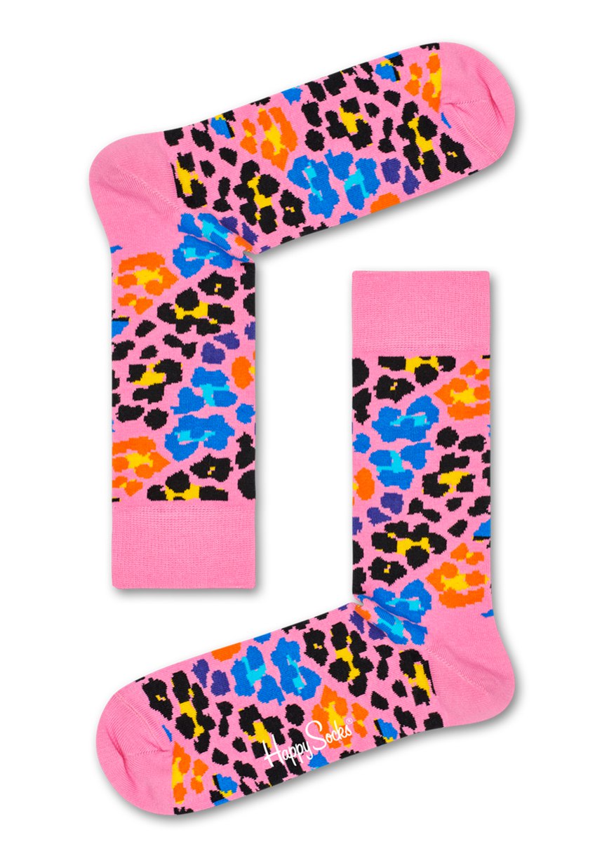 Chaussette Happy Socks Multi Leopard | EXT-8034809