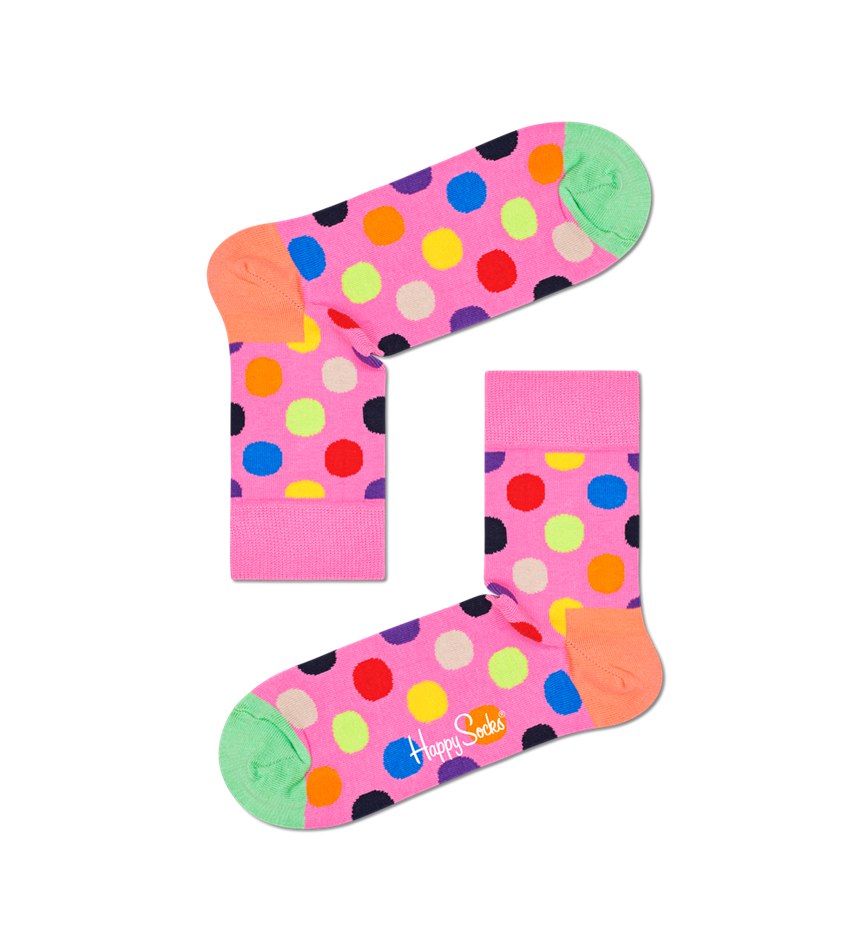 Chaussette Happy Socks Big Dot Half Crew | ZVQ-7768937