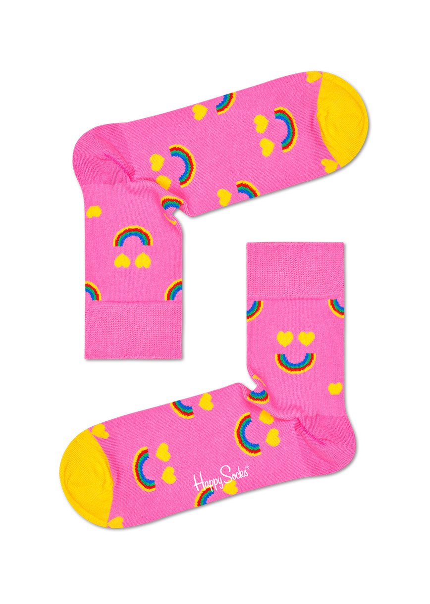 Chaussette Happy Socks Happy Rainbow 1/2 Crew | ZMB-4857610