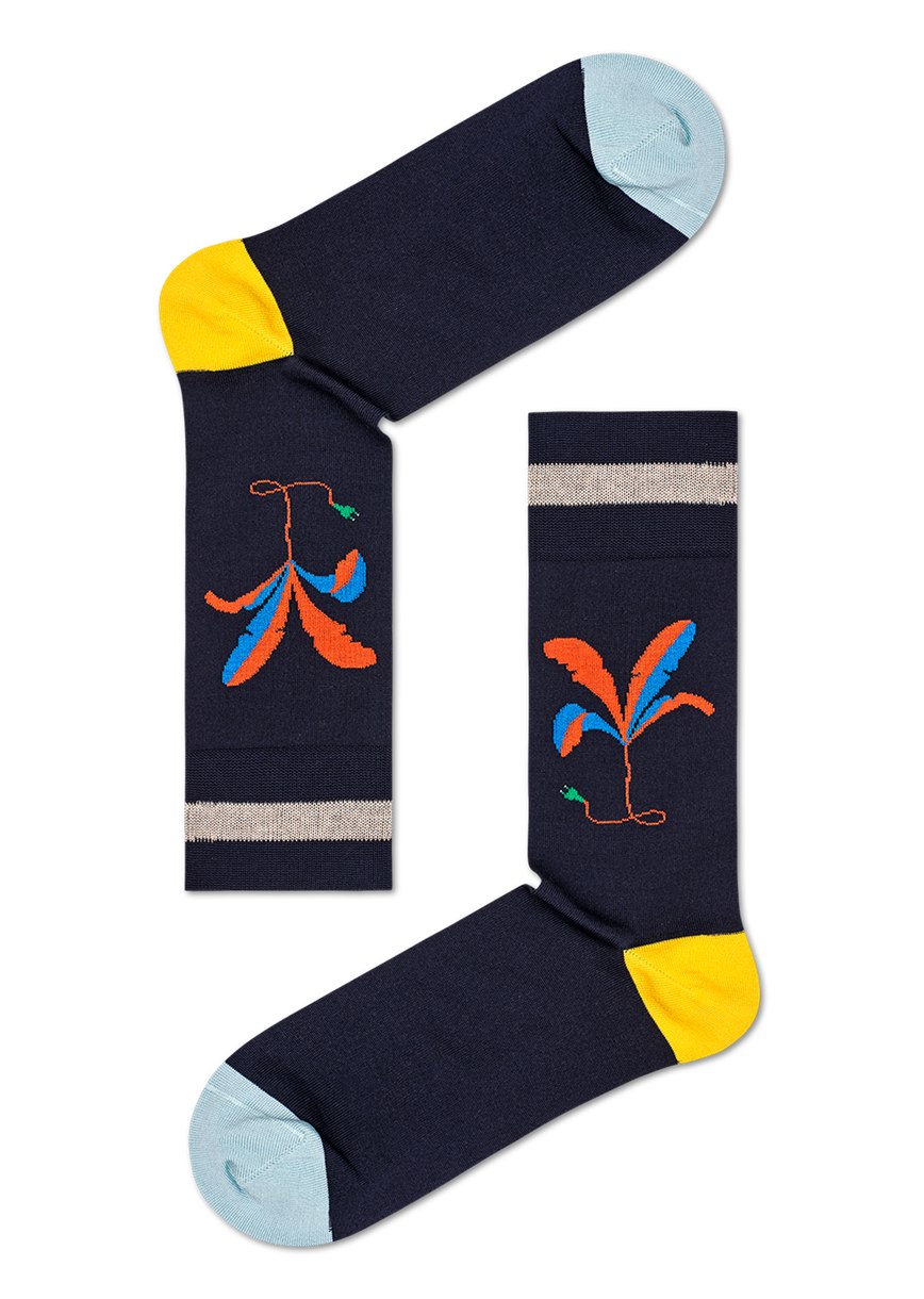 Chaussette Happy Socks Dressed Plant Crew | ZJT-9863831