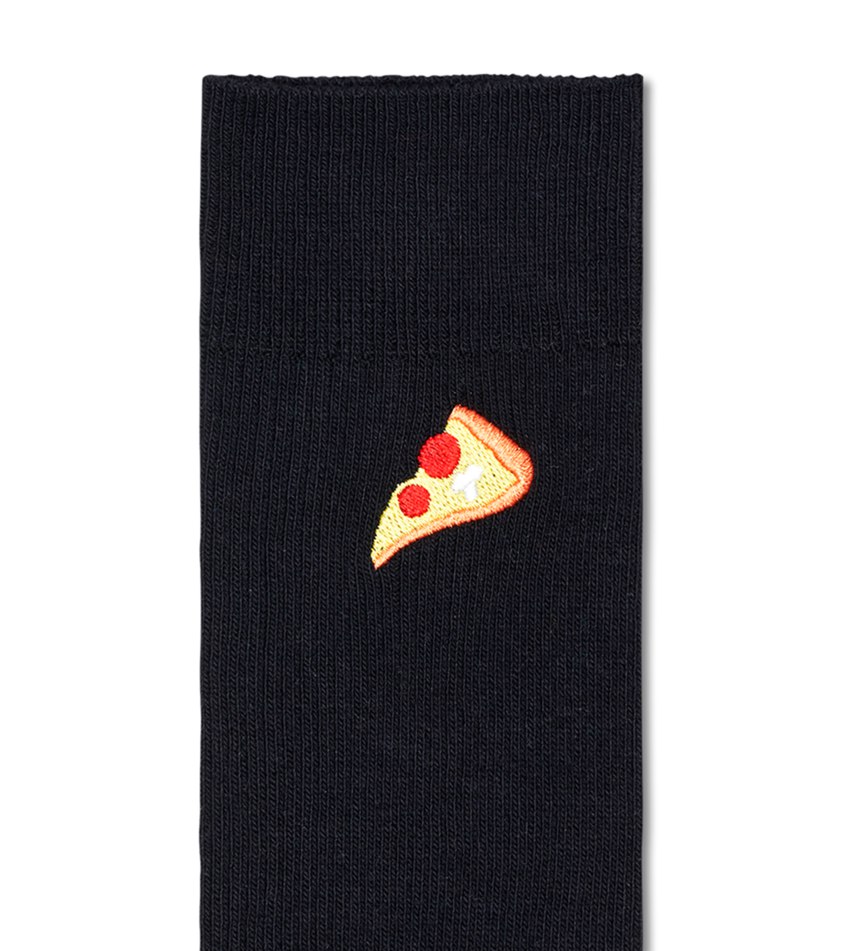 Chaussette Happy Socks Ribbed Embroidery Pizza | TMZ-0469755