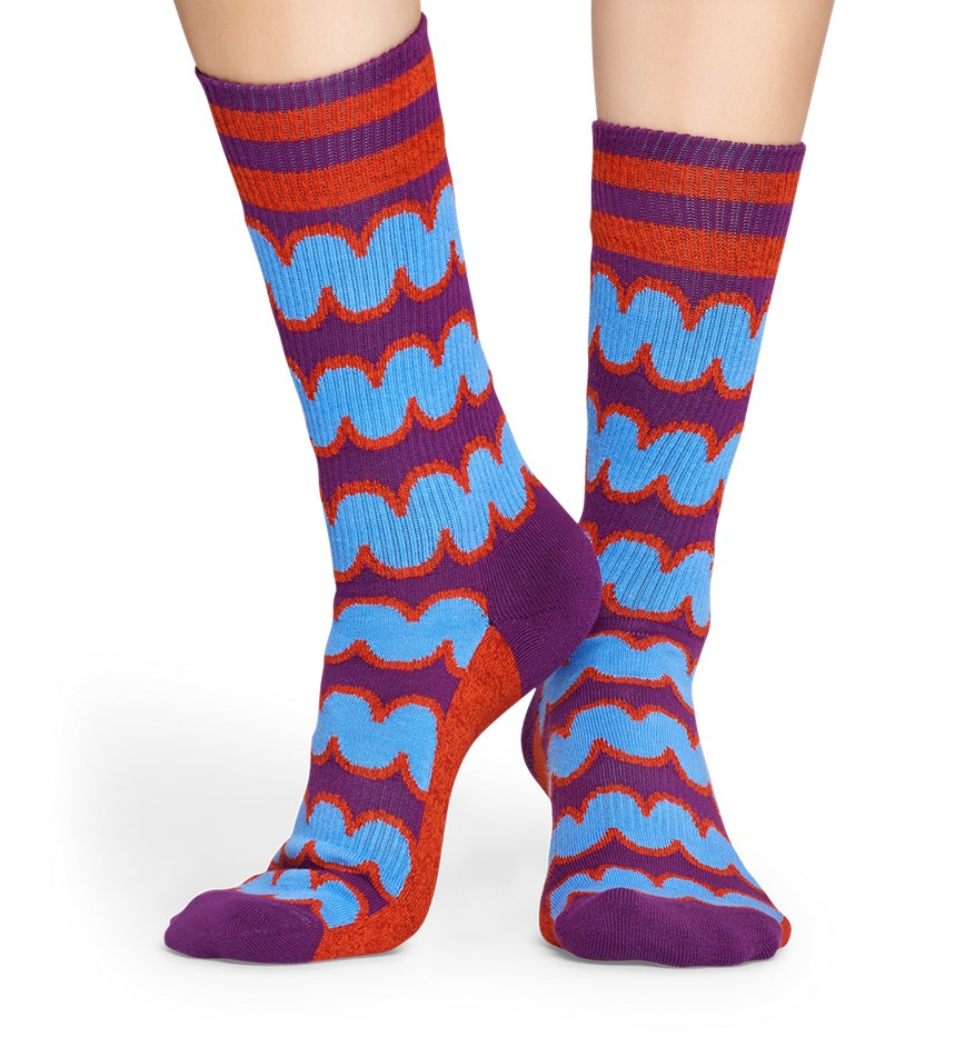 Chaussette Happy Socks Athletic Squiggly | TVW-8509029