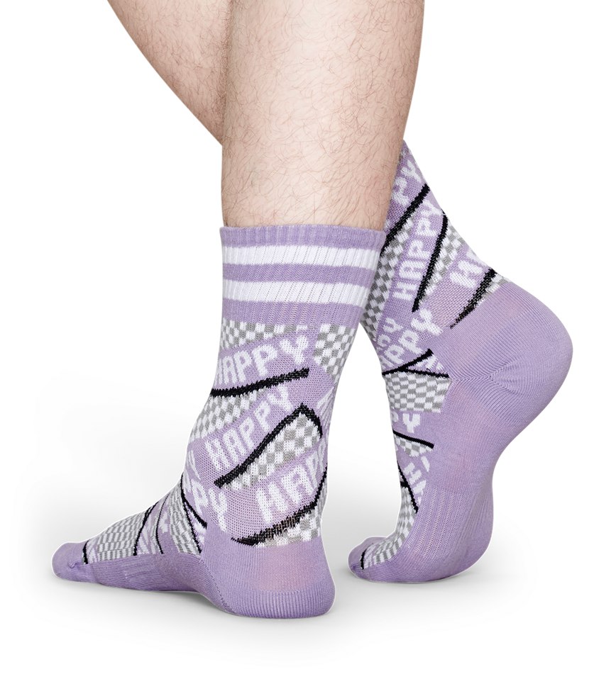 Chaussette Happy Socks Athletic Ribbon Mid High | ZBL-1705913